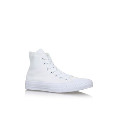 White 'Ctas II' hi flat lace up sneakers